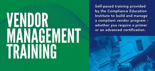 Vendor Management Certification - Compliance Education Institute